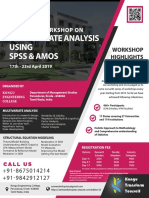 Multi Vari ATE Analysi S USI NG Spss & Amos: Nati Onal Workshop ON