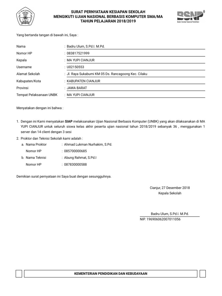 Ujian Nasional Berbasis Komputer 20182019