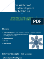 The Winters of Artificial Intelligence Are Behind Us': Interview - David Carmona General Manager of AI at Microsoft