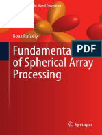 Topics in Signal Processing Volume 8 - Fundamentals of Spherical Array Processing (2015) (Boaz Rafaely) PDF
