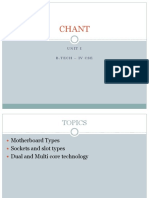 Chant: Unit I B.Tech - Iv Cse