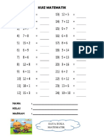 Kuiz Matematik Tahun 1