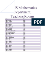 HGHS Mathematics Department