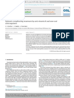 JOURNAL - Epistaxis Complicating Treatment by Anti-Vitamin K and New Oralanticoagulants