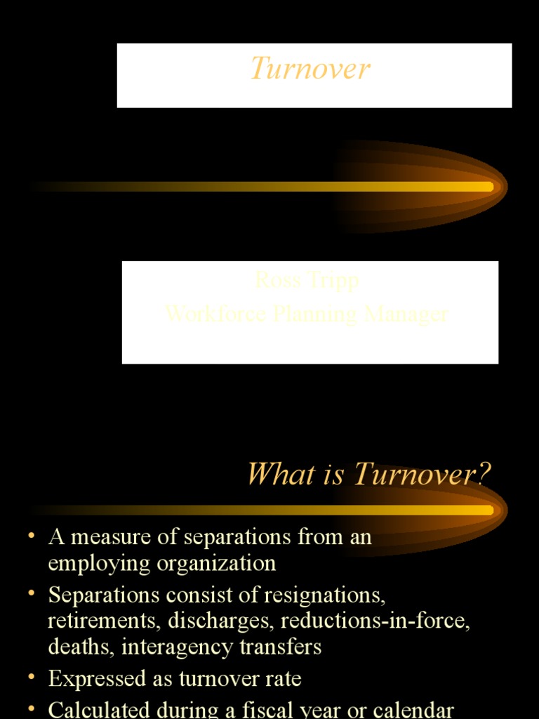 Understanding Employee Turnover Analysis | PDF | Turnover (Employment ...