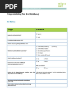 Fragenkatalog Für Die Anerkennungsberatung