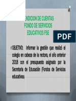 Objetivo Rendicion de Cuentas Rendicion de Cuentas 2018