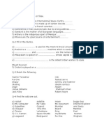 Class 3 GK Worksheet 2