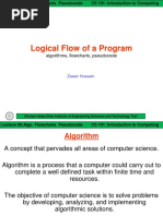 Logical Flow of A Program: Algorithms, Flowcharts, Pseudocode