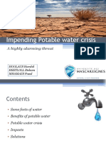 Impending Potable Water Crisis Harshil