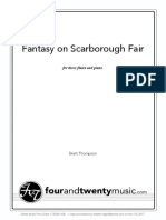 Fantasy On Scarborough Fair For Three Flutes and Piano
