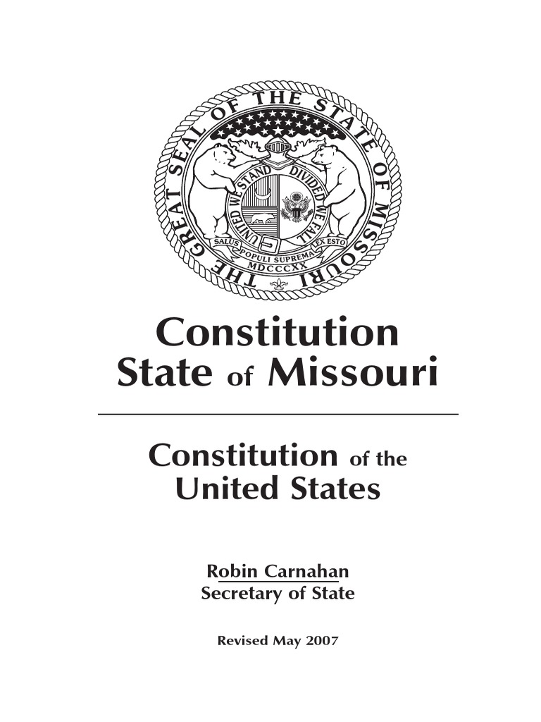 Missouri Constitution PDF PDF Jury Trial U.S. State
