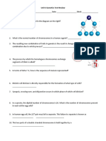 Station 1 MEIOSIS: Unit 4 Genetics Test Review