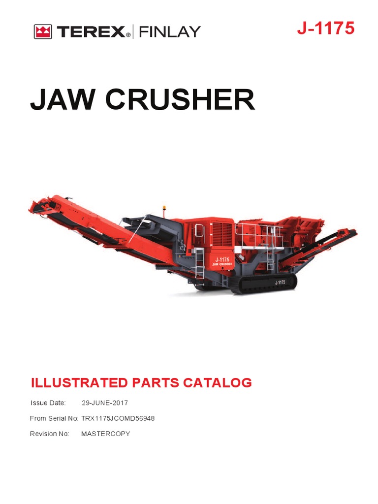 J-1175 Illustrated Parts Catalog - Mastercopy - From Serial