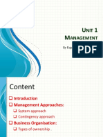 Unit I 2nd Part System, Contingency, Types of Org 3rd Dec Upload - 2018