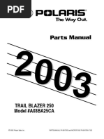 Polaris Trail Blazer 250 2003 Parts Manual