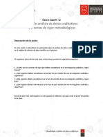 Clase A Clase #12 - Tipos de Análisis de Datos Cualitativos y Criterios de Rigor Metodológicos