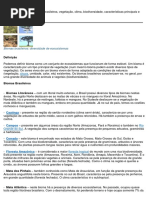 Mapa Mental dos Biomas Brasileiros | PDF | Florestas | Geociências