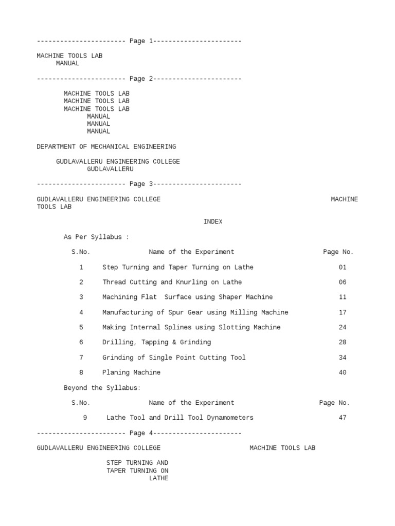 Machine Tools Lab PDF Machining Grinding (Abrasive Cutting)