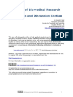 Handbook of Biomedical Research Writing: The Results and Discussion Section