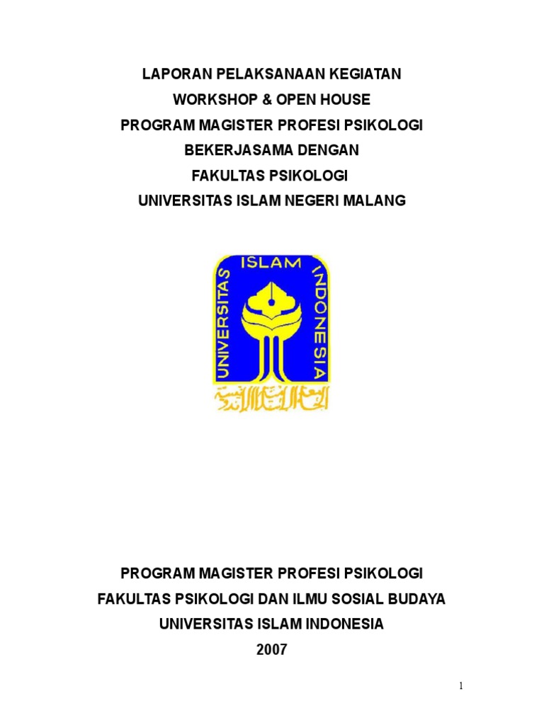 Laporan Pelaksanaan Kegiatan | PDF