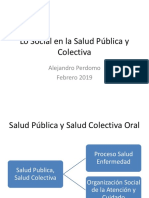 Lo Social en La Salud Oral - Clase Social 2019-1