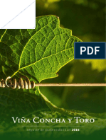 Reporte de Sustentabilidad 2016 Viña Concha y Toro PDF