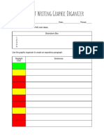 Stoplight Writing Graphic Organizer