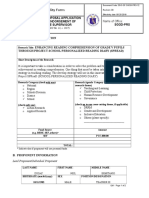 Research Proposal Application Form and Endorsement of Immediate Supervisor