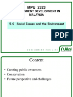 Environment Development in Malaysia