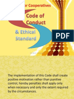 Sample Code of Conduct and Ethical Standards For Cooperatives
