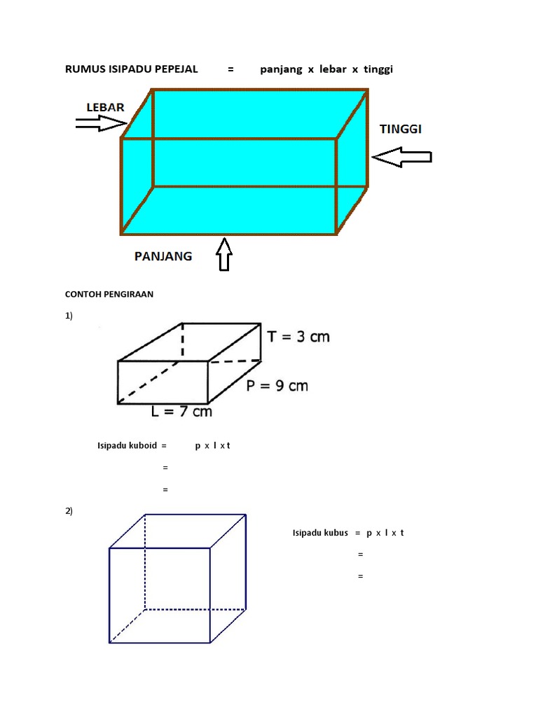 Rumus Isipadu Pepejal Pdf