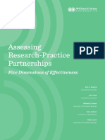 Assessing Research Practice Partnerships