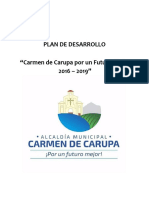 Plan de Desarrollo Carmen de Carupa 2016 2019 PDF