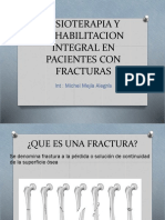 Fisioterapia y Rehabilitacion Integral en Pacientes Con Fracturas