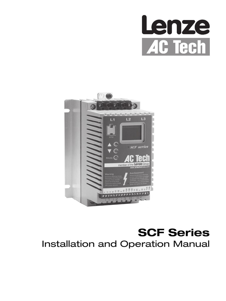 Installation and Operation Manual for the SCF Series Variable Frequency