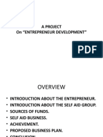 A Project On "Entrepreneur Development"