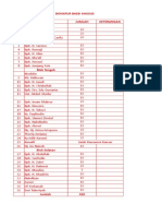 Daftar Donatur Baesi Khusus NO Nama Jumlah Keterangan Blok Utara