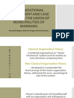 Organizational Commitment and Case Study On The Union of Municipalities of Marmara