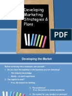 Market Strategies & Plan