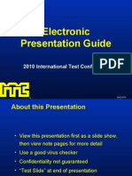 Electronic Presentation Guide: 2010 International Test Conference