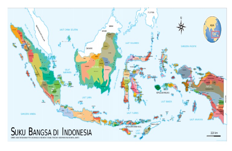 Peta Suku Bangsa Di Indonesia