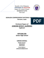 Application for Teacher 1 Position at Burauen Comprehensive National High School