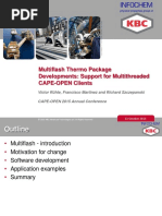 Multiflash Thermo Package Developments: Support For Multithreaded CAPE-OPEN Clients