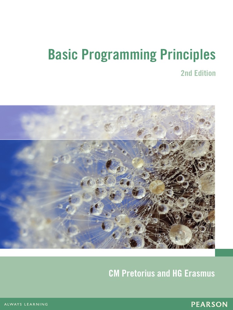 Basic Principles of Programmingtextbook PDF | PDF | Data Type | Boolean ...