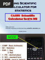 Using Scientific Calculator For Statistics