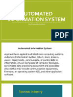 Automated Information System: Tour Promotion Services