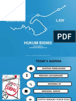 Hukum Bisnis Minggu 1