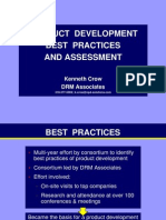 Product Development Best Practices and Assessment: Kenneth Crow DRM Associates