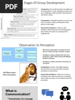 Tuckman's Stages of Group Development: Introduction: The Model Describes Inevitable and